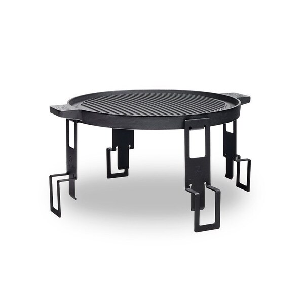 Ukiah Fire Pit Cooktop, DualSided, Cast Iron, Black TK1008GRD Zoro